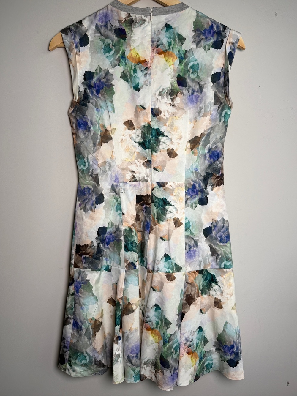 Rebecca Taylor Enchanted Gardens Floral Drop Waist Cap Sleeve Dress Sz 4 - Picture 3 of 6